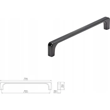 Nábytkové kování Úchytka SIRO 2563-170ZN16 antracit lesklá