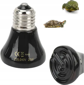 IP kamera E27 KERAMICKÝ ZÁŘIČ TEPLA 25W