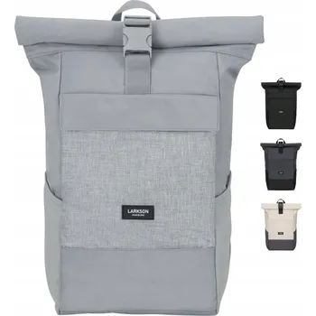 Sportovní batoh LARKSON Batoh Šedý dámský Rolltop Notebook Voděodolný