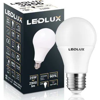 Žárovka LED žárovka E27 25W = 170W SMD 3000K teplá bílá Premium LEDLUX nebliká