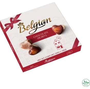 Čokoláda Belgian Hearts Čokoládová Srdíčka 200g