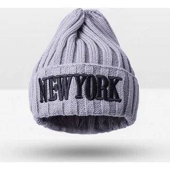 Pokrývka hlavy Dětská zimní čepice New York J862 šedá