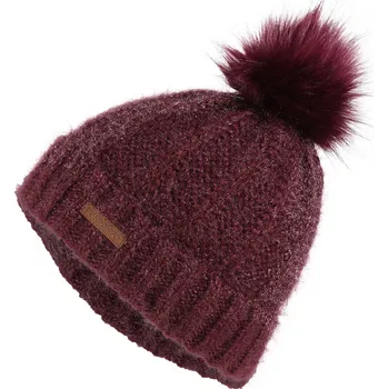 Čepice Dámská zimní čepice FUNDANGO-Adeline-398-aubergine Fialová UNI
