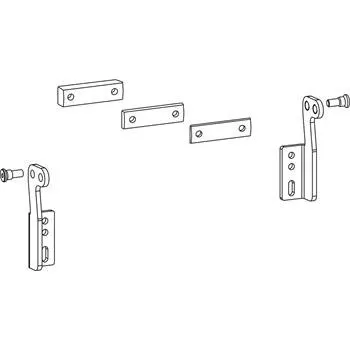 Okno HAUTAU Výklopná konzola dlouhá SKA/EKA otočná montáž bílá RAL 9016