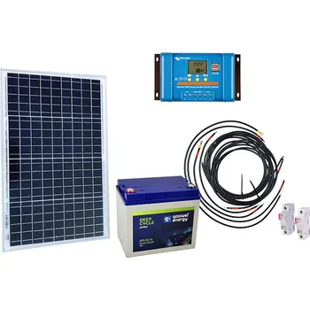 Solární sestava Victron Energy 45Wp, baterie Goowei Energy 35Ah