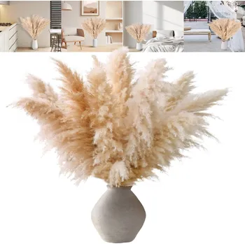 umělá květina Tráva Sušená ozdobná kytice 100 cm do VÁZY Suché trávy DÁREK