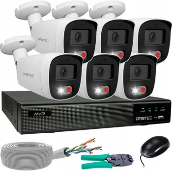 IP kamera Sada monitoringu 6 IP kamer 4K 8MP POE IR Mikrofon Detekce Bez disku