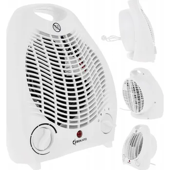 Přímotop Teplovzdušný ventilátor topení bílý 2000W 2 stupně BOKATO GRZ885