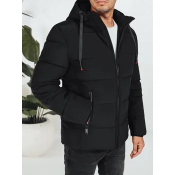 Pánská móda Pánská zimní prošívaná bunda Dstreet TX5061 - výprodej Barva: Černá, Velikost: L