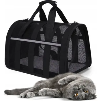 přepravka pro zvíře PETSTORY Přepravka taška pro kočky a malé psy M 42*25*22cm