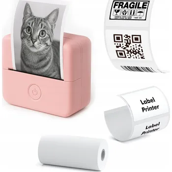 Bluetooth Termální Tiskárna pro Fotky, Nálepky, Poznámky a Štítky, 53mm, 200DPI