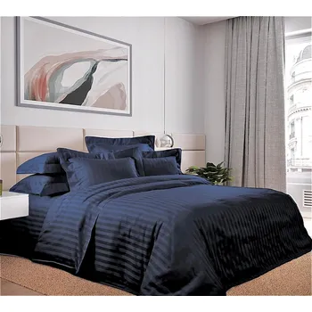 Povlečení Povlečení LUX Premium 100% Bavlna – 4 díly, Pegeant Blue s proužky 160 x 220 cm