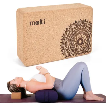 podložka na cvičení Kostka / blok na jógu, cvičení, pilates – korek