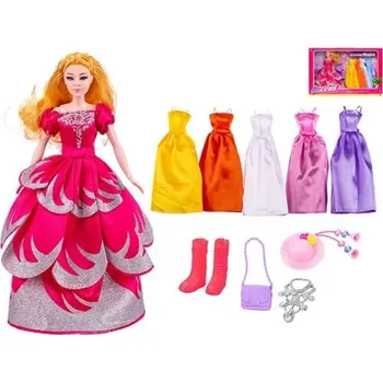 Panenka Panenka módní 29 cm s šaty 5 ks a doplňky