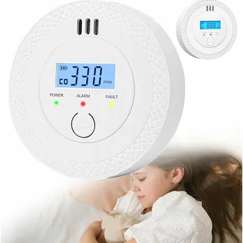 Zabezpečovací technika DETEKTOR OXIDU UHELNATÉHO SENZOR PLYNU CO LCD DISPLEJ ZVUKOVÝ A SVĚTELNÝ ALARM