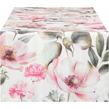 ubrus Běžec na stůl 40x100 Dekorativní obdélníkový běhoun Květiny Růže 9871