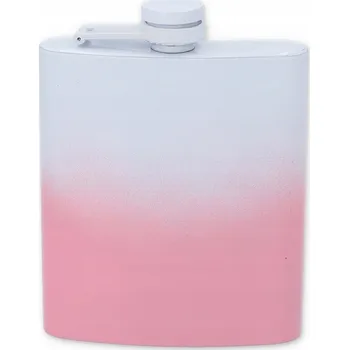 Placatka OCELOVÁ PLACATKA BÍLÁ RŮŽOVÁ GRADIENT 210 ml