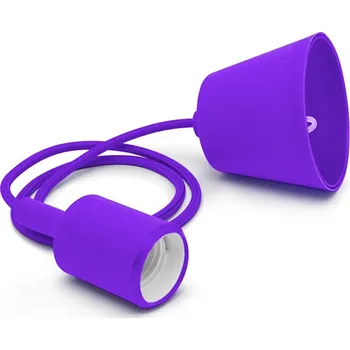 Lustr na lanku ROXY 1xE27/60W/230V fialová