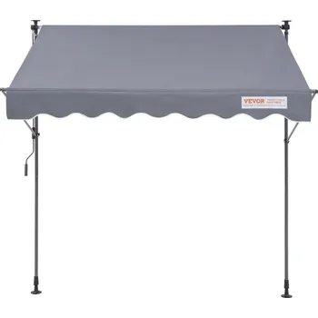 Stínicí technika Terasová markýza šířka 2 m, manuální, nastavitelná stříška se závěsem na balkon