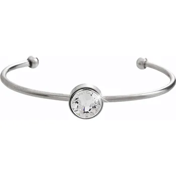 Módní doplněk JSB bijoux s.r.o. Náramek z bižuterní slitiny obruč s velkým krystalem Swarovski Crystal
