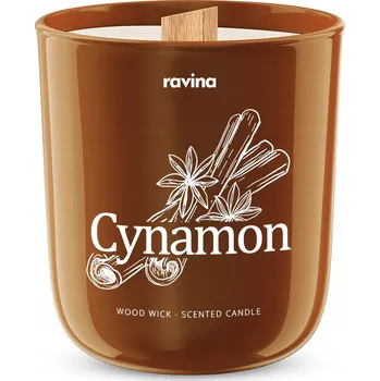 Svíčka Tradiční sójová svíčka Skořice Ravina 1 ks