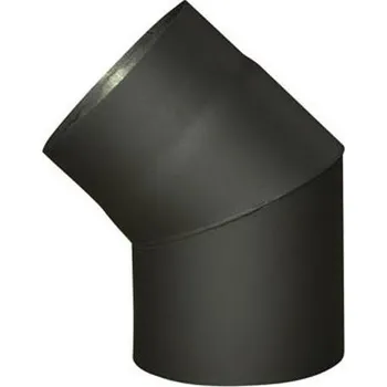 Kouřovod STEEL Processing koleno kouřové 120mm/45st.t.1,5mm ČER