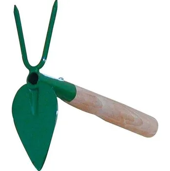 Zahradní nářadí M.A.T. GROUP okopávačka srdíčko 2 hroty S NÁSADOU 24cm
