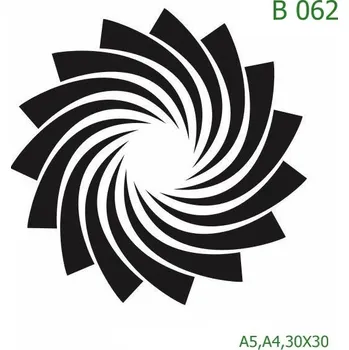 Plastová šablona pro malování - Mandaly a dortovky - Dortovka (B062) - A4 , Lepící fólie