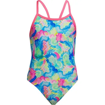 Dívčí plavky Funkita Olive Oily Single Strap One Piece Girls 152cm