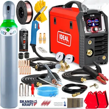 Svářečka Svářecí poloautomat IDEAL EXPERT MIG 201 LCD Synergie MMA TIG ALU 200A