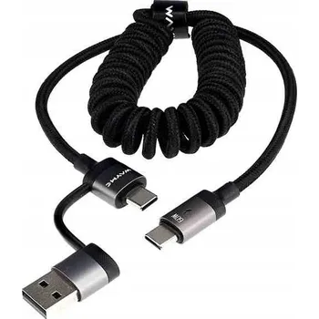 Datový kabel Kabel Carmotion USB-C - USB-C 1,5 m černý