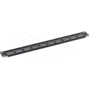 Rozvaděč TRITON 19" záslepka 1U perforovaná oválem 36 x 6 mm, černá RAB-ZP-P41-A1