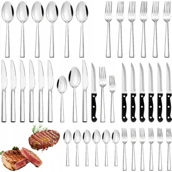 Příbor SADA OCELOVÝCH PŘÍBORŮ JÍDELNÍ SERVIS PŘÍBORY OCEL NEREZ. PRO 6 OSOB 36 ks