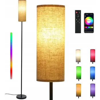 Stojací lampa RGB STOJACÍ LAMPA S DÁLKOVÝM OVLADAČEM A APLIKACÍ, 3000K-6000K, STMÍVATELNÁ, DO OBÝVACÍHO POKOJE