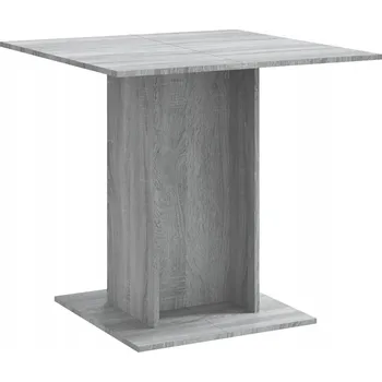 Jídelní stůl Jídelní stůl minimalistický, dřevěný, šedý dub Sonoma, 80x80x75 cm
