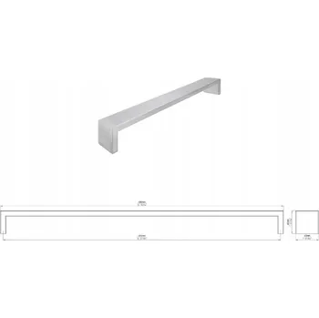 Nábytkové kování Nábytková úchytka SIRO 1739-490N1 nerezová ocel kartáčovaná