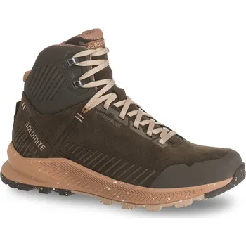 Pánská treková obuv Dolomite lifestylová obuv Carezza Leather Mid WP 2025/2026 Tmavě červená 5 UK Dámské