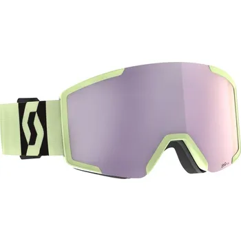 SCOTT Lyžařské brýle Shield AMP pro 2024/2025 Žlutá amp pro lavender chrome Unisex, Pánské