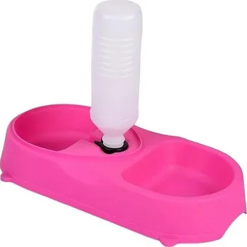 Dávkovač krmiva Automatický dávkovač krmiva Pet Feeder Růžová