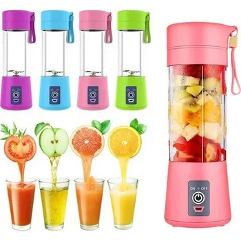 Blender Přenosný USB Smoothie mixér 380 ml Zelená