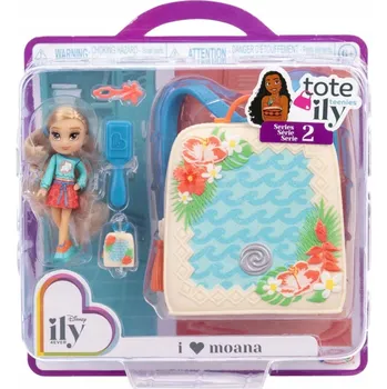Panenka SADA DISNEY ILY 4EVER MINI PANENKA PANENKY TOTE TEENIES VAIANA MOANA