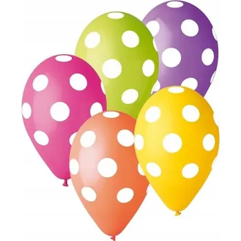 Latexové balónky s puntíky Gemar 5 kusů