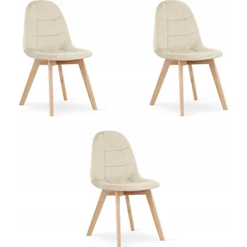 Jídelní židle Židle Oskar béžový velur 1 ks