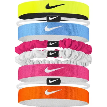 Sportovní čelenka Dámská čelenka NIKE-MW HEAD TIES 8PK VT/WH/BK Mix UNI