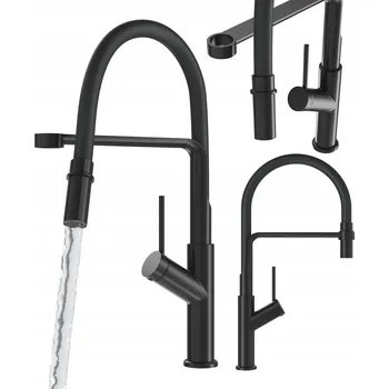 Vodovodní baterie Kuchyňská stojánková baterie Granitan VASTO černá