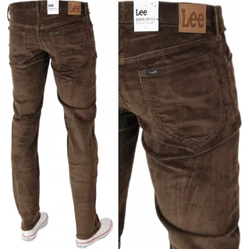 Dámské džíny LEE DAREN DŽÍNY STŘÍHU STRAIGHT Manšestrové "Brown Arabica" _ W38 L34