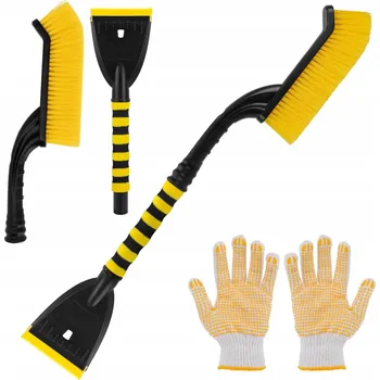 Autoškrabka KUNDORF Kartáč na sníh a škrabka na led s rukavicí