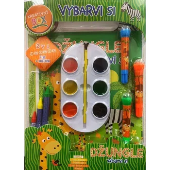 Výtvarná sada Džungle vybarvi si - Kreativní box