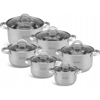 Sada nádobí Sada hrnců Edenberg nerezová ocel 12 ks