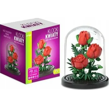 ostatní stavebnice Stavebnice Květiny Růže pod sklem 221 dílů Artyk